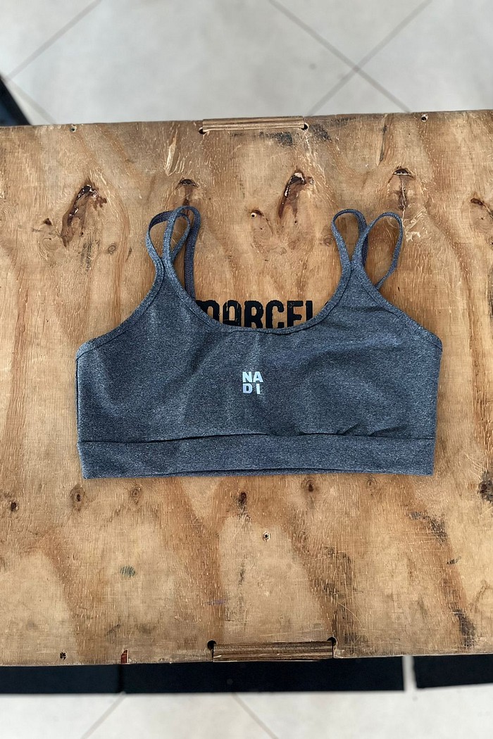 top alça dupla mescla