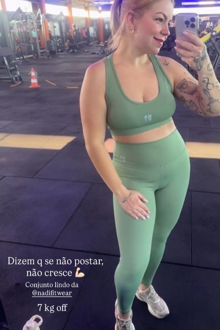 conjunto poliamida malva