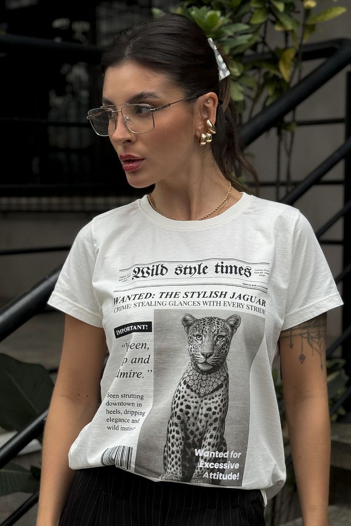 T SHIRT _  WILD STYLE TIMES [ONÇA]