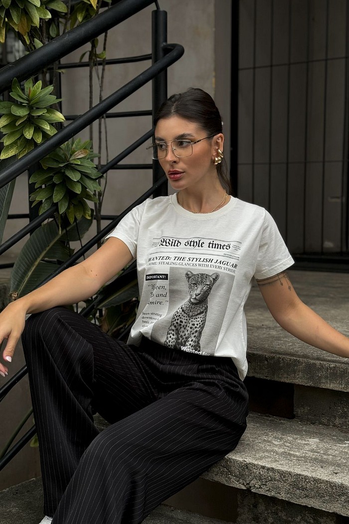 T SHIRT _  WILD STYLE TIMES [ONÇA]