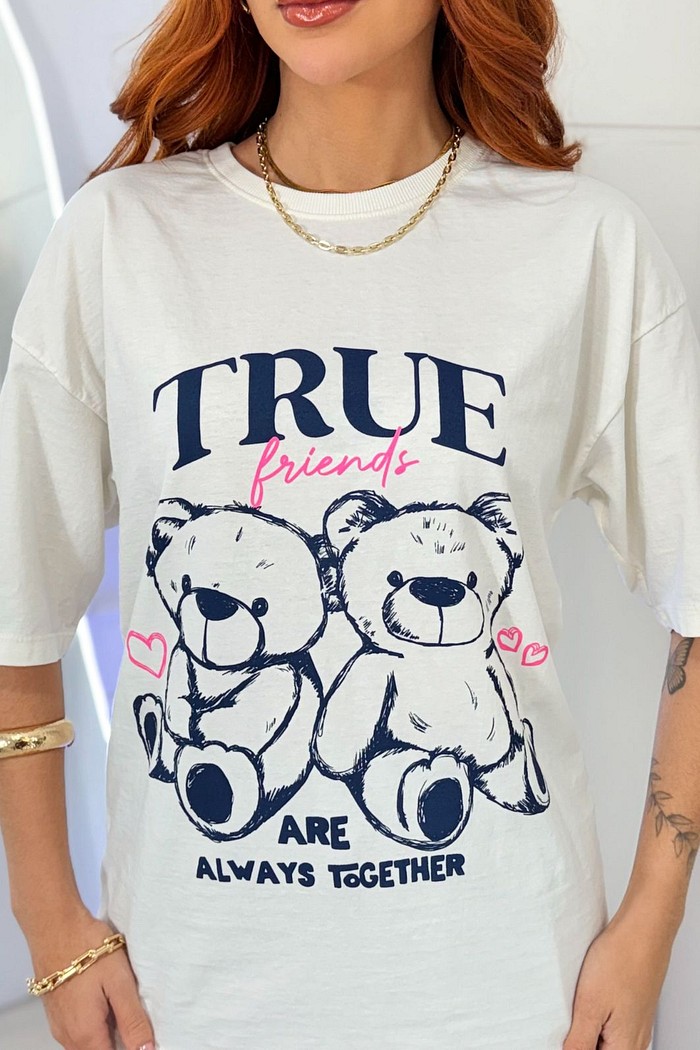 T-SHIRT OVERSIZED  _  TRUE FRIENDS