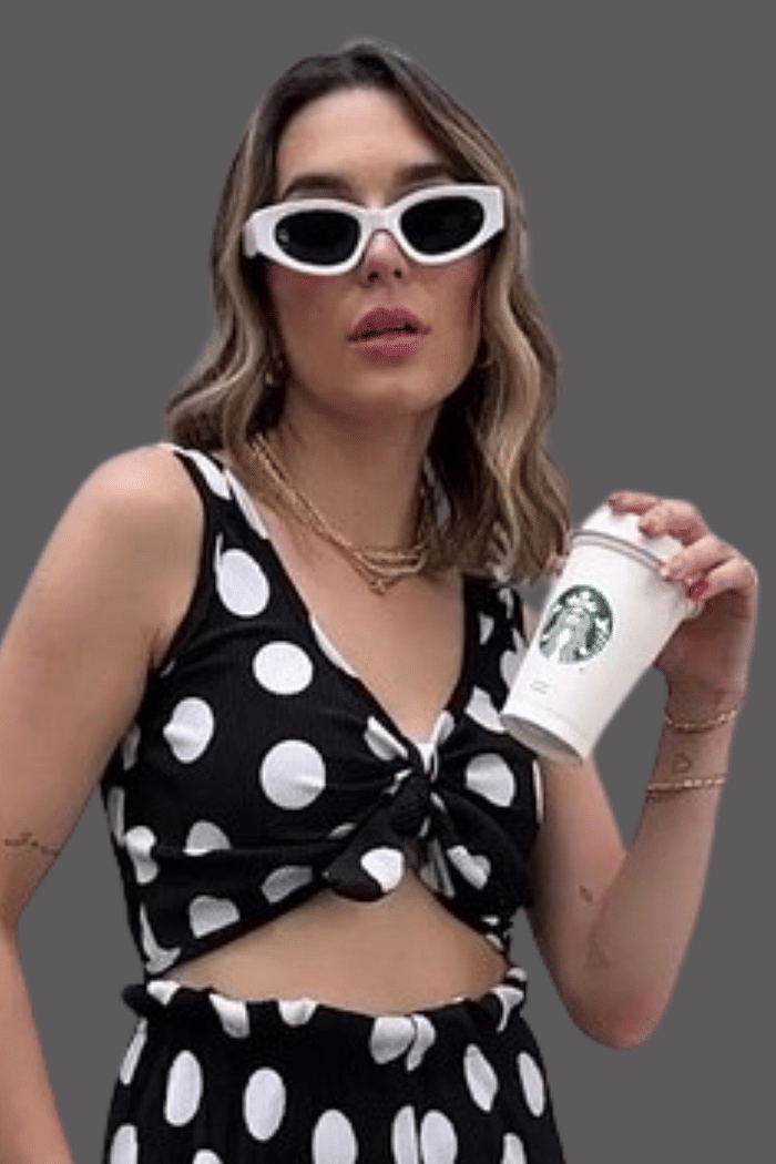 TOP [COM LAÇO]  _  TECIDO PLISSADO  _   POÁ