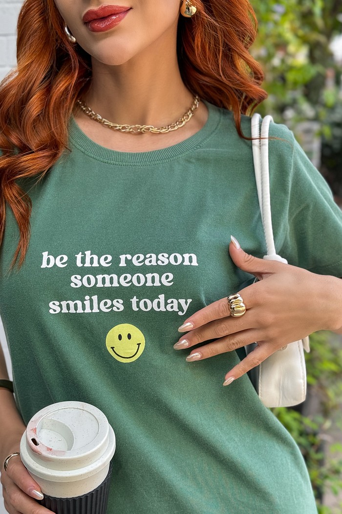 Vestido - Be The Reason Someone Smile Today - Verde Stone