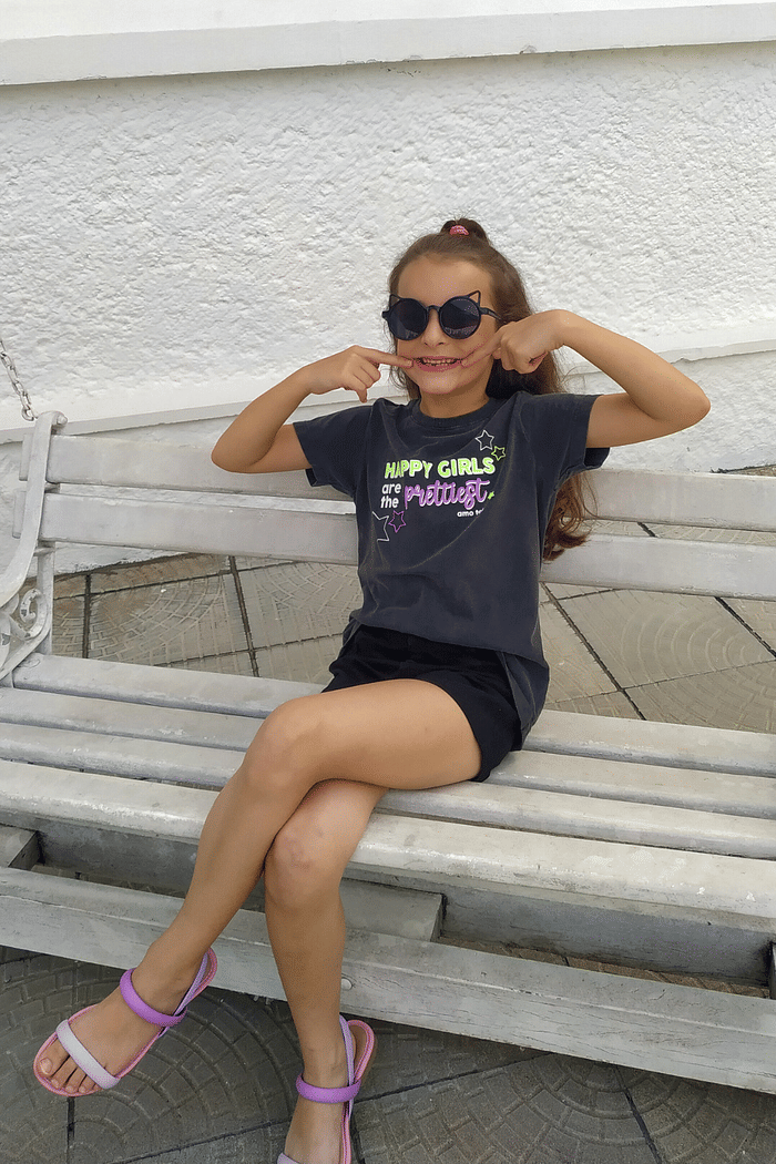 CAMISETA INFANTIL  _  HAPPY GIRLS