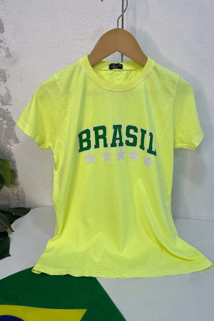 T-SHIRT  _  BRASIL  [ESTRELAS] - INFANTIL
