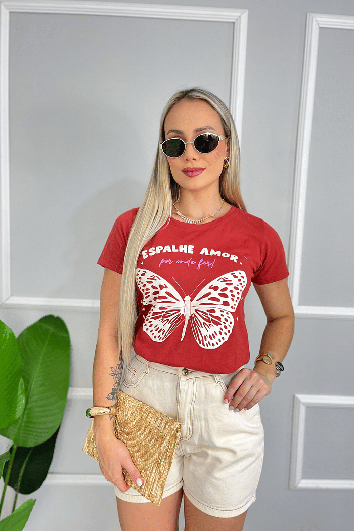 T-SHIRT  BASIC  _  ESPALHE O AMOR