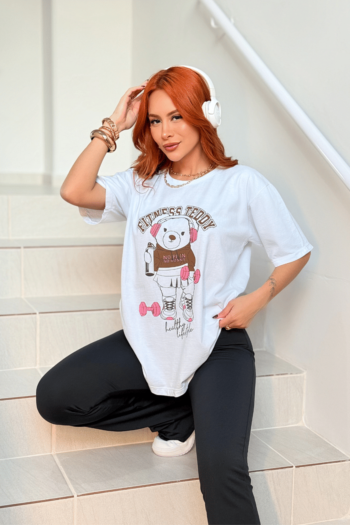 T-SHIRT OVERSIZED  _ TEDDY FITNESS
