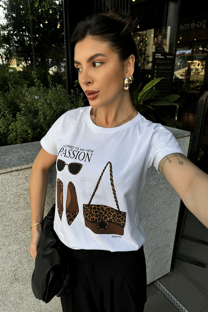 T SHIRT _  LEOPARD IS MY PASSION