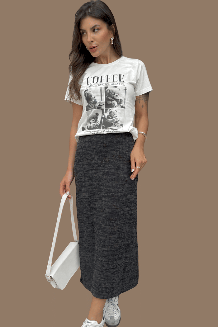 SAIA LÁPIS  _ CANELADO  _  PRETO