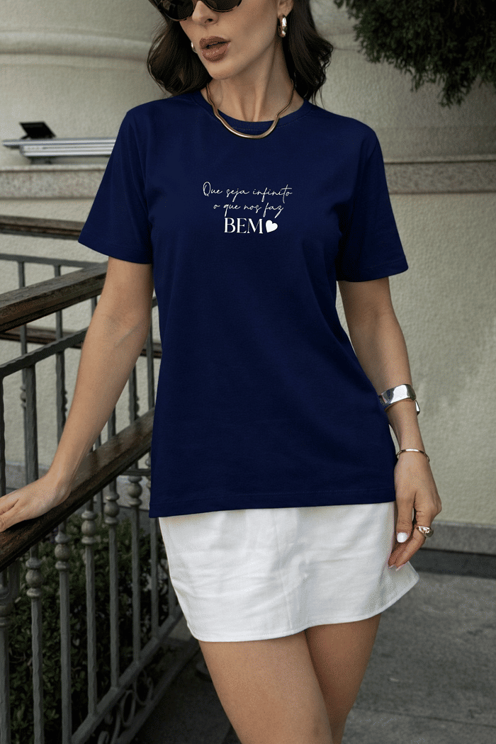 T-SHIRT _  QUE SEJA INFINITO