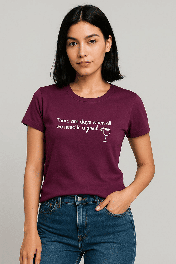 T-SHIRT BASIC  _  GOOD WINE