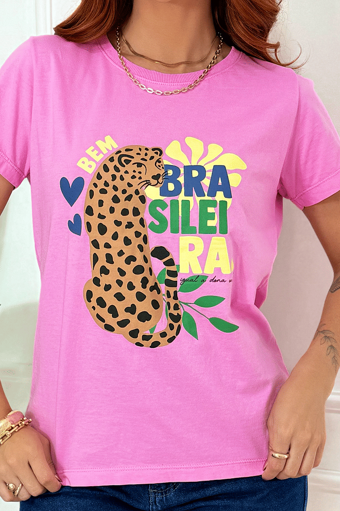 T-SHIRT   BRASILEIRA [ONÇA]