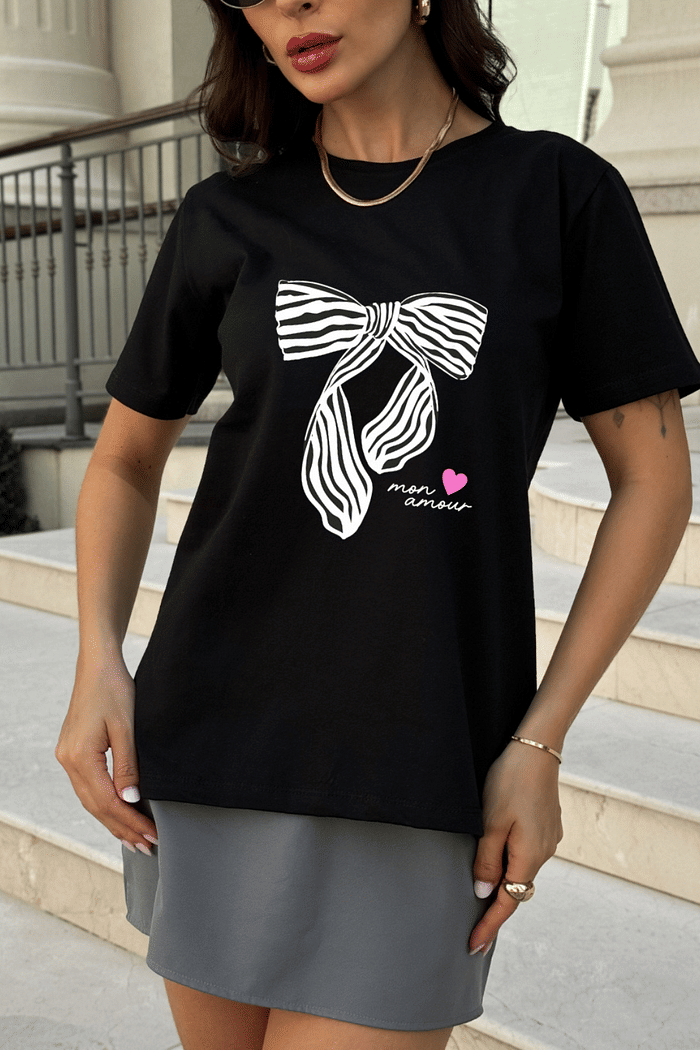 T-SHIRT  _  MON AMOUR [LAÇO]