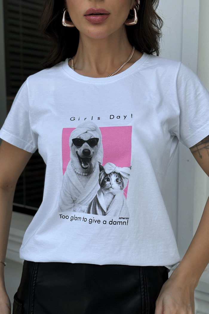 PLUS SIZE  _  GIRLS DAY  [CAT & DOG]_  BRANCA