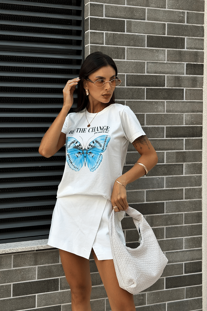 T-SHIRT _   BE THE CHANGE [BORBOLETA]