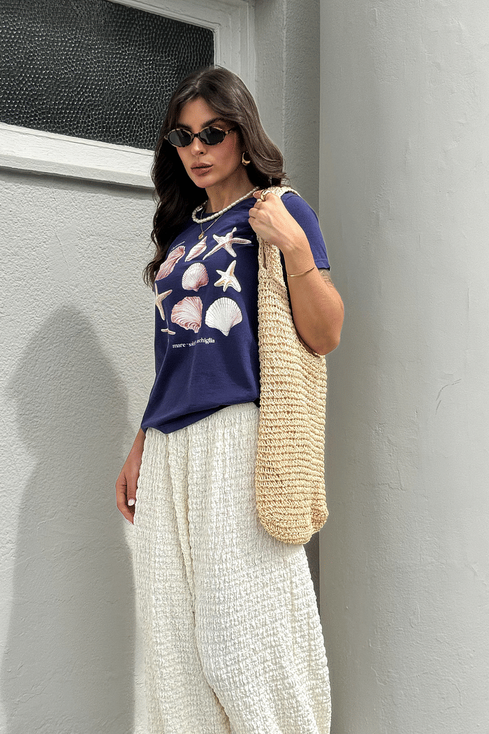 T-SHIRT  _  LA MAGIA DEL MARE _ CONCHAS