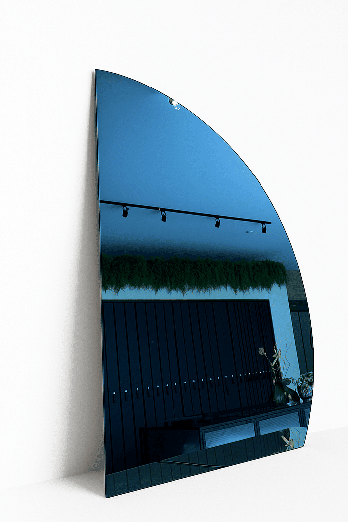 EESPELHO FUMÊ 04MM | ORGÂNICO | 885MM X 1300MM | COM SUPORTE MÃO AMIGA