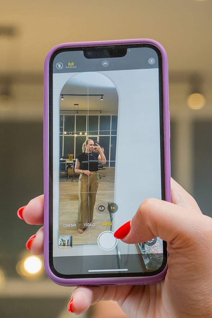 ESPELHO MARIA FLOR | 160X50CM | ESPELHO OVAL BASE RETA  - SUPORTE MÃO AMIGA