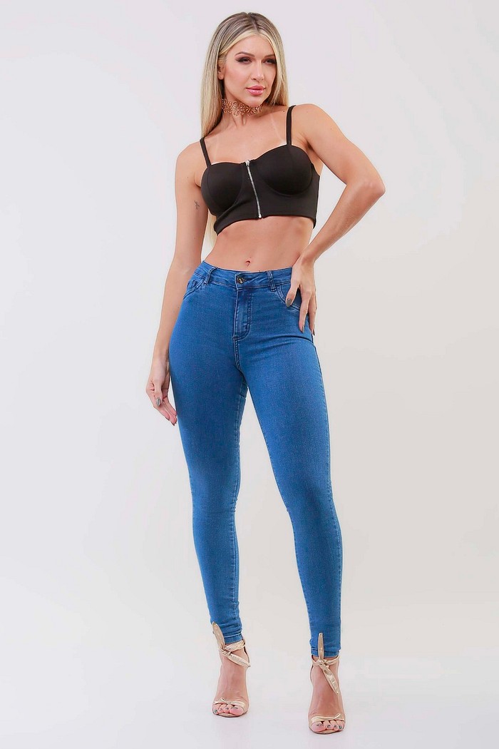 Calça Jeans Skinny Feminina Levanta Bumbum 25246