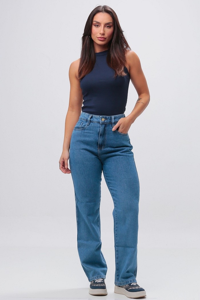 Calça Jeans Reta Feminina Clara 24992