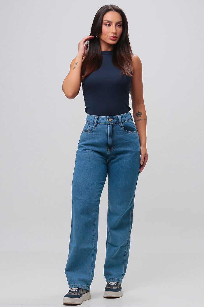 Calça Jeans Reta Feminina Clara 24992