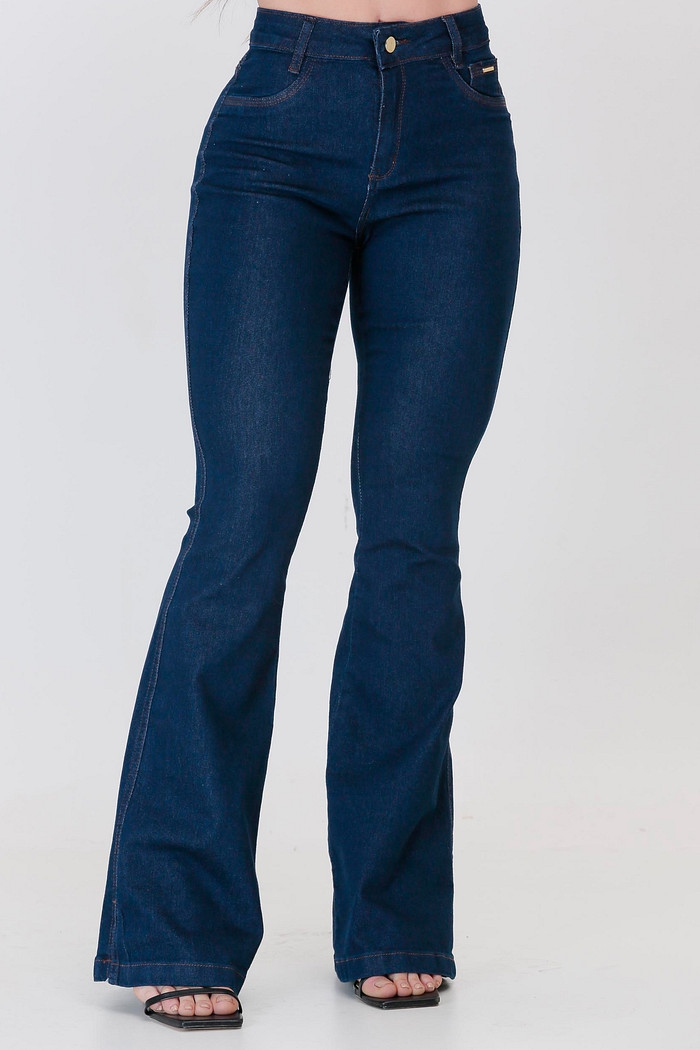 Calça Jeans Flare Feminina Cintura Alta 25093