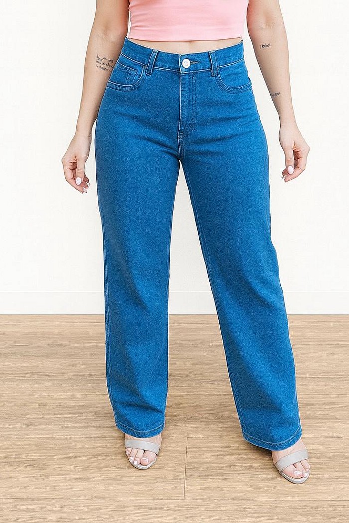Calça Wide Leg 767 Jeans Feminina