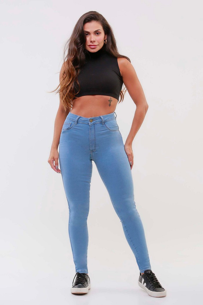 Calça Jeans Skinny Feminina Levanta Bumbum Clara 25331