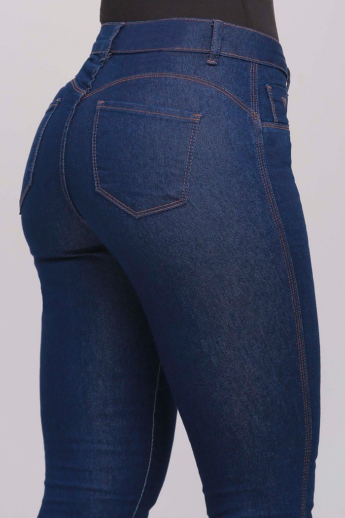Calça Jeans Skinny Feminina Escura 24645