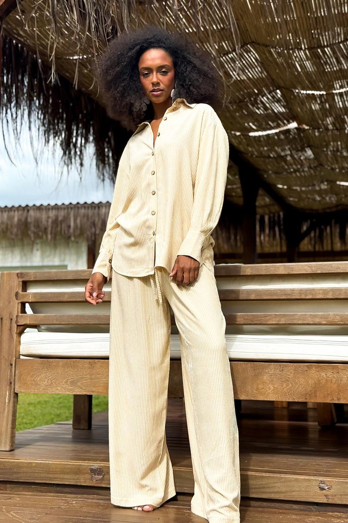 CALCA LISTRADA VISCOSE HELENA