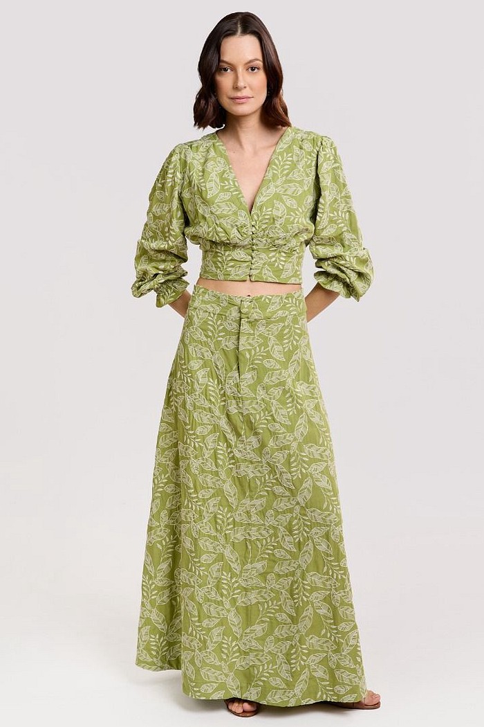 BLUSA BORDADA VISCOSE FLORA