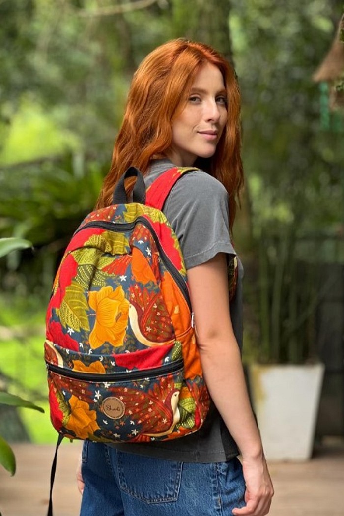 MOCHILA SHANTI ROMANCE DE TUCANO