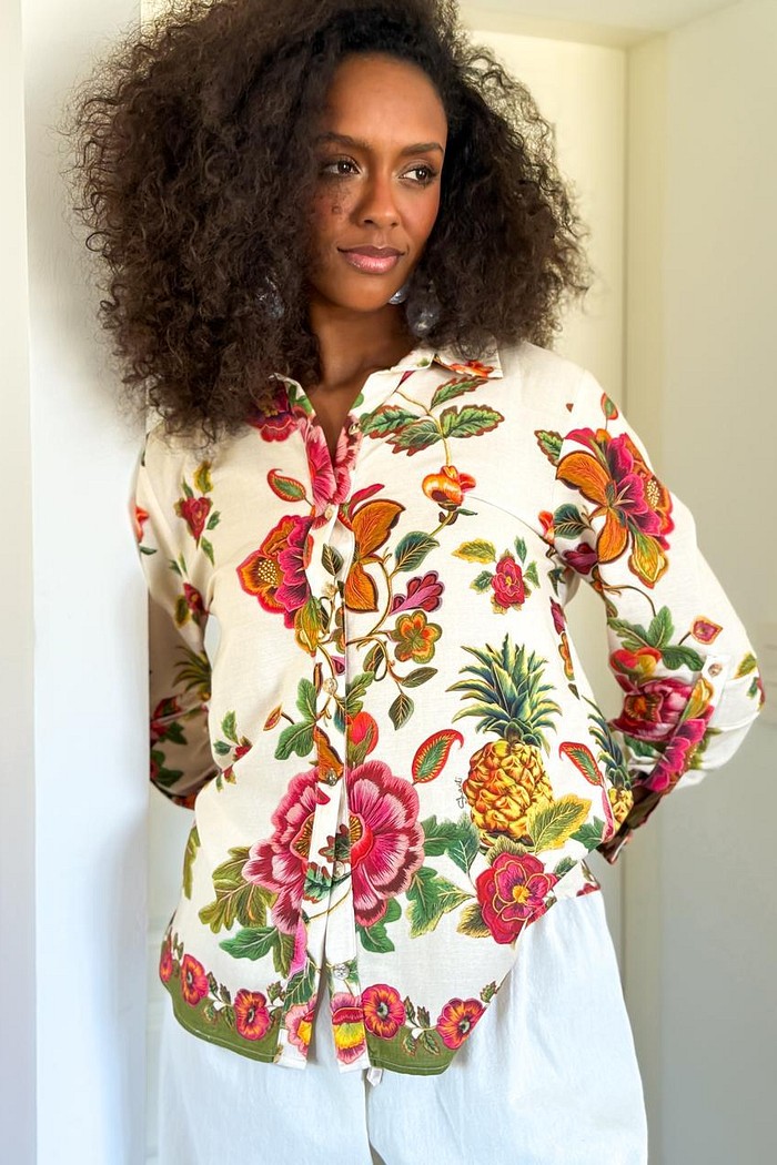 CAMISA VISCOSE FLORAL GRACIOSO