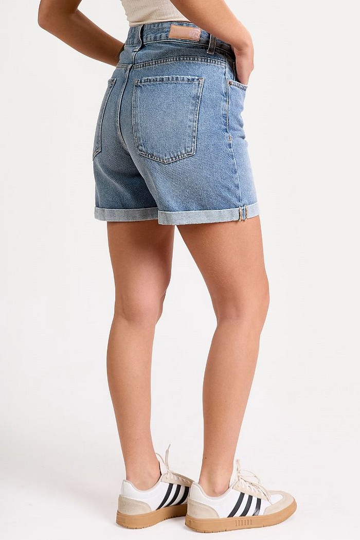 BERMUDA JEANS HIGH WAIST