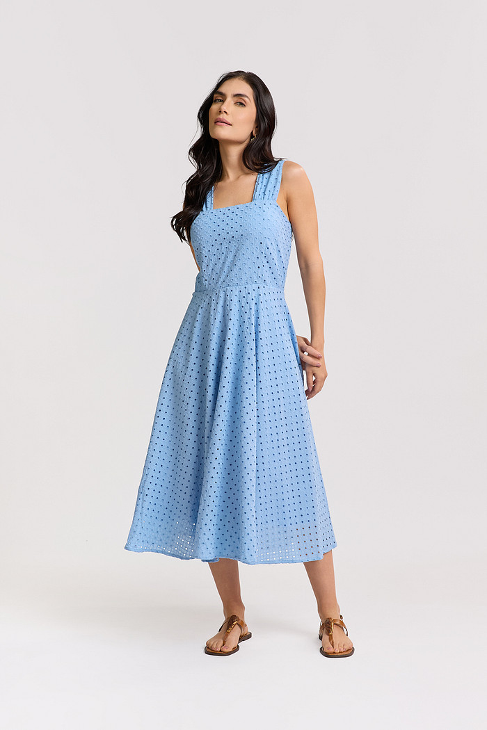 VESTIDO MIDI ALGODÃO AURORA