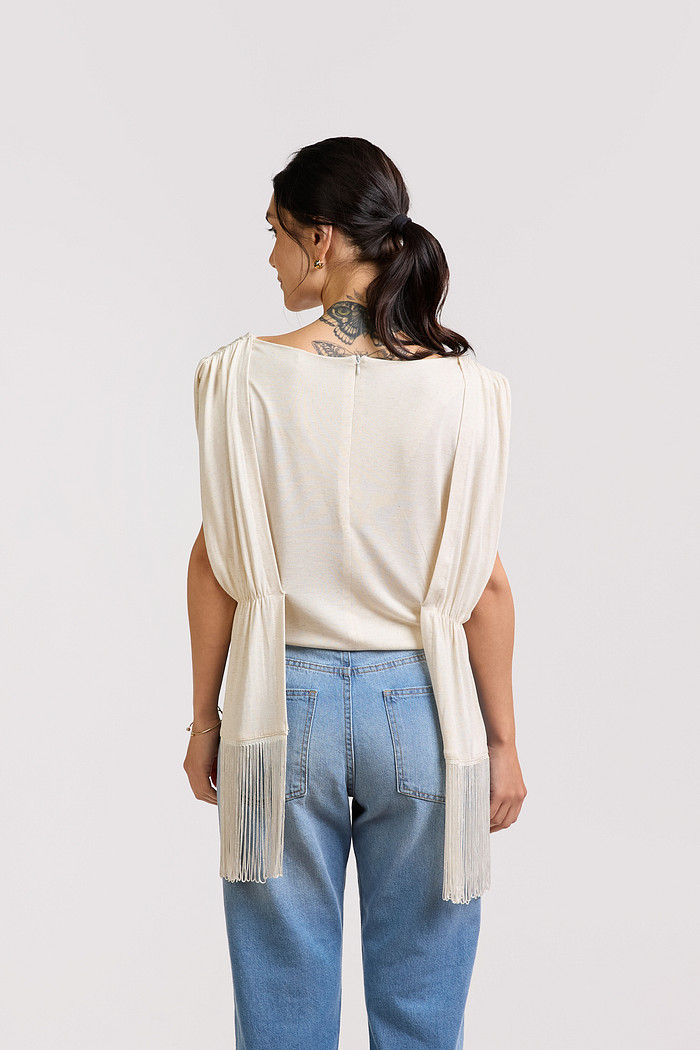 BLUSA COM FRANJA KYRA