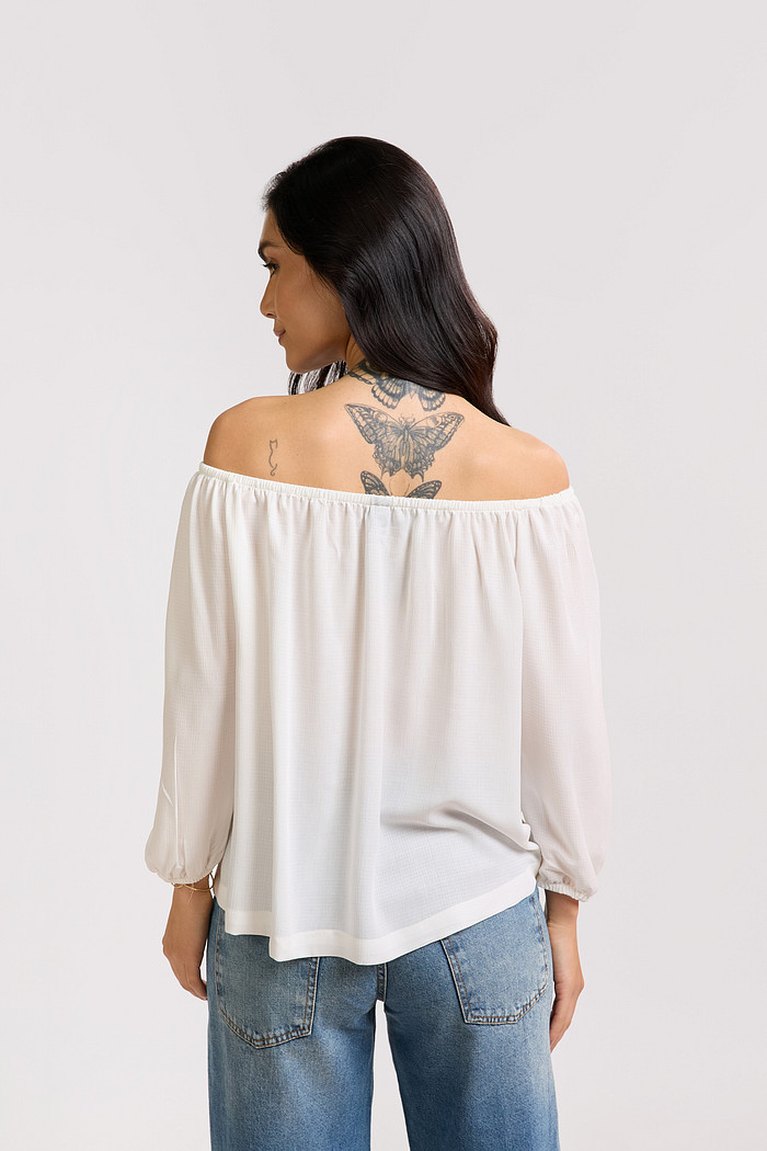 BLUSA VISCOSE OMBRO A OMBRO ISA