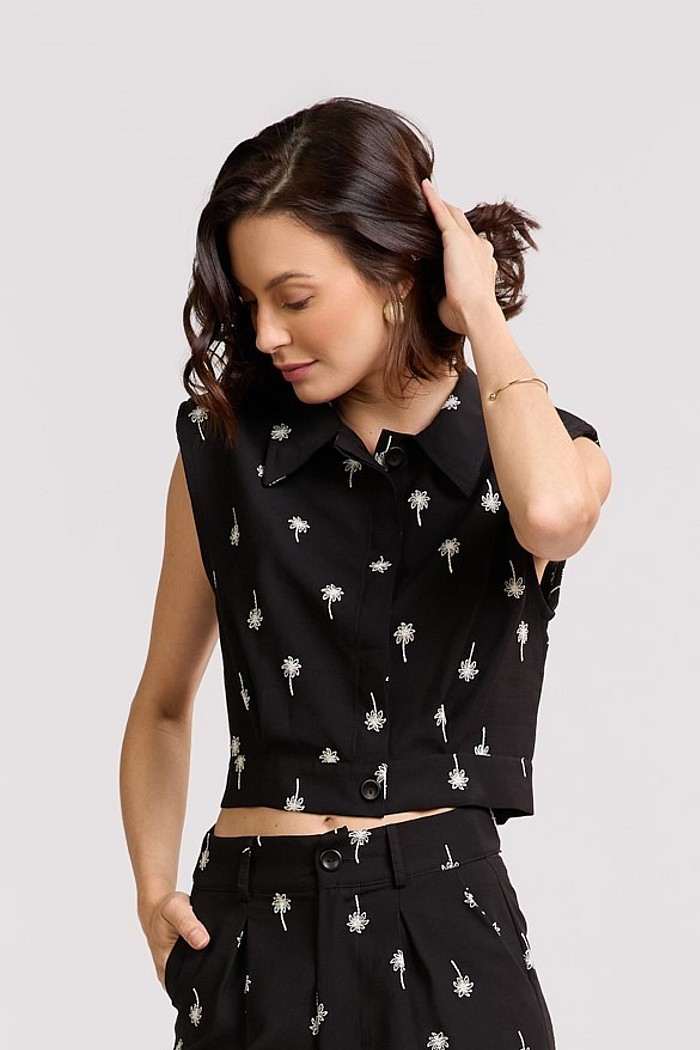 REGATA COLETE BORDADA VISCOSE GAIA