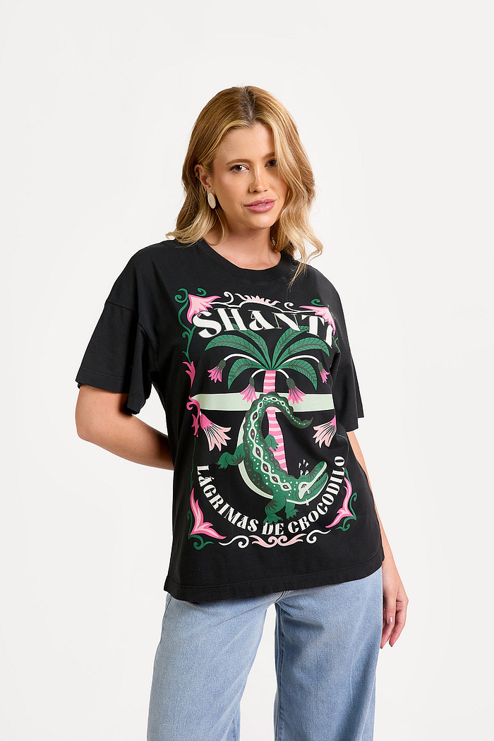T-SHIRT OVER LAGRIMAS DE CROCODILO
