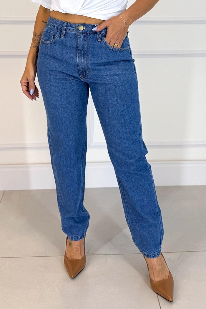 CALCA RETA CLASSIC JEANS PL