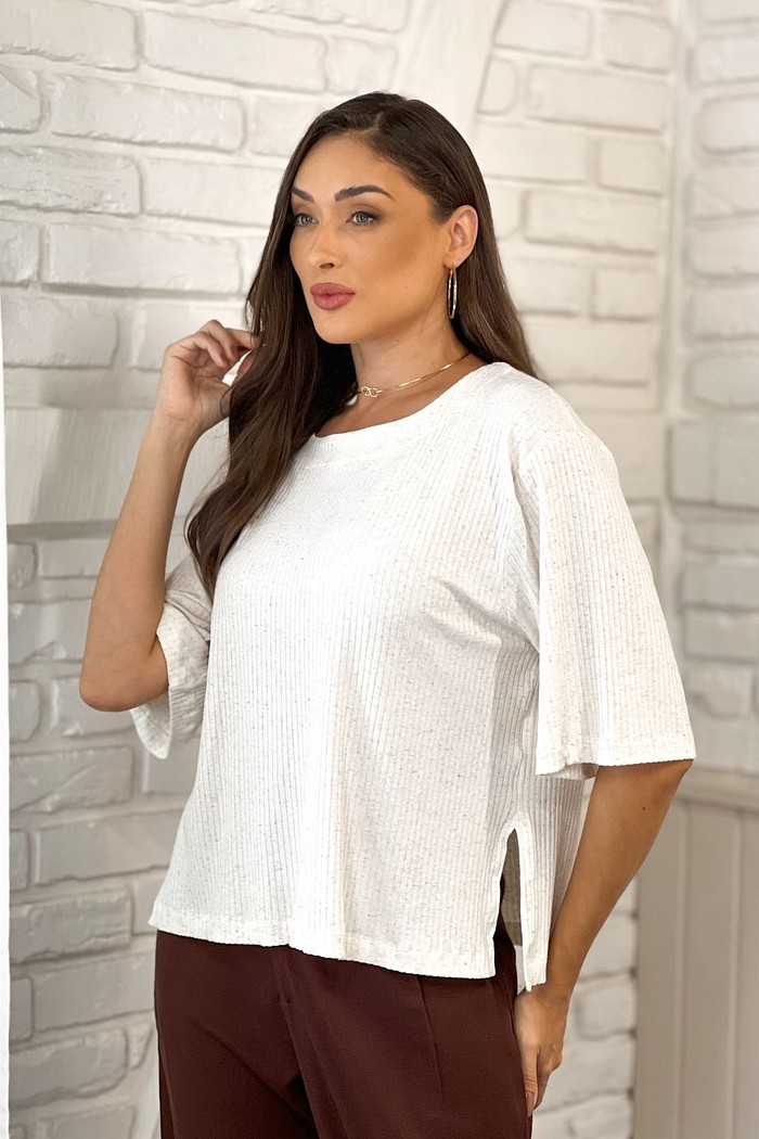 BLUSA CANELADA SIMPATIA