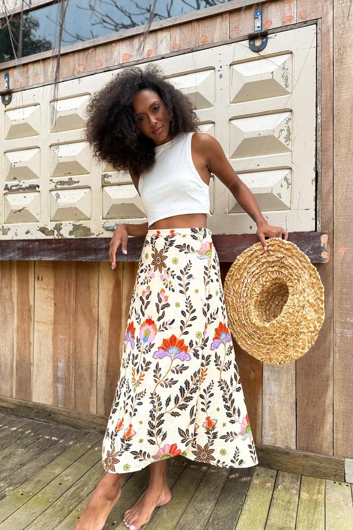 SAIA LONGA TRANSPASSADA VISCOSE TROPICANO