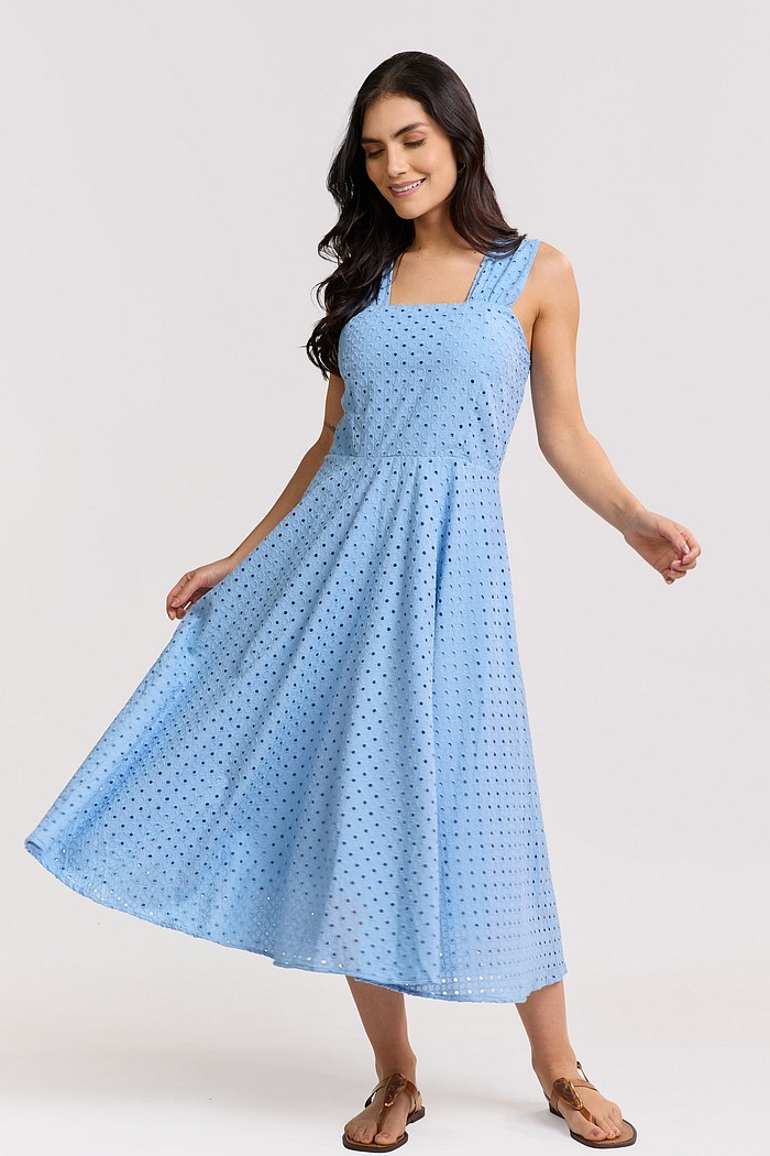 VESTIDO MIDI ALGODÃO AURORA