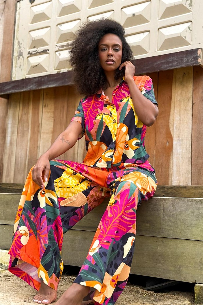 CAMISA VISCOSE NATUREZA SELVAGEM