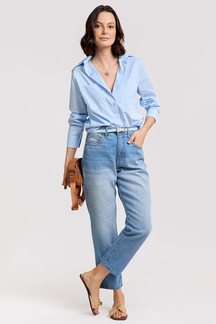 CAMISA MANGA LONGA ALGODAO CAMILA