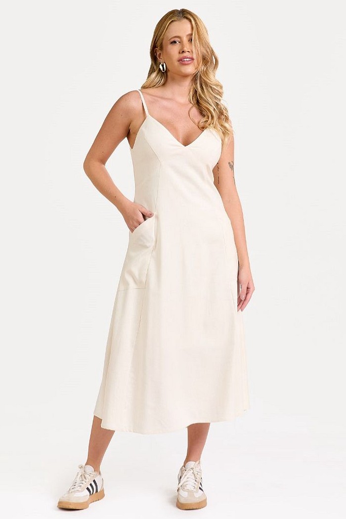 VESTIDO ALÇAS E BOLSOS LUANA