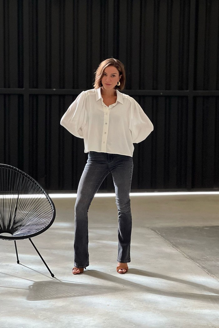 CALCA JEANS FEMININA FLARE