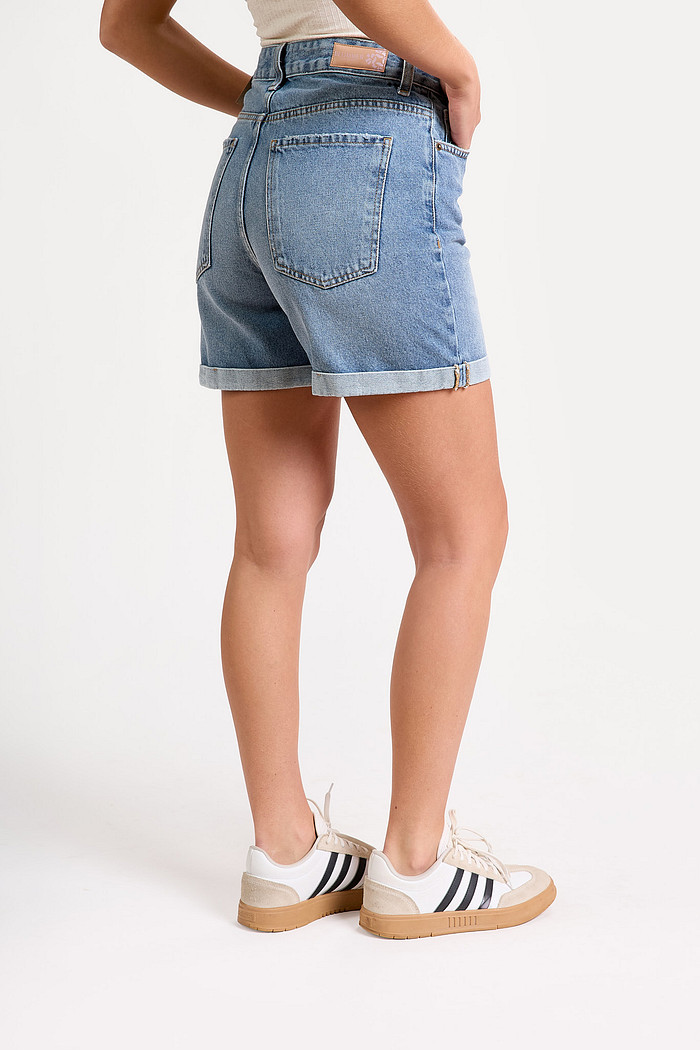 BERMUDA JEANS HIGH WAIST