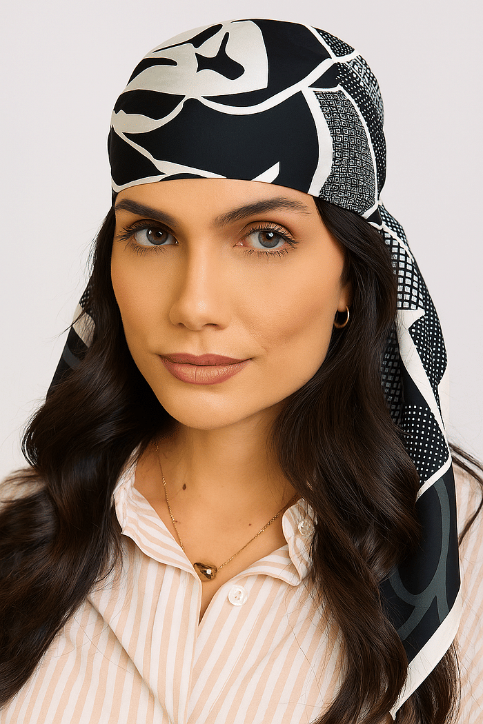 LENÇO ABSTRACT FLOWERS