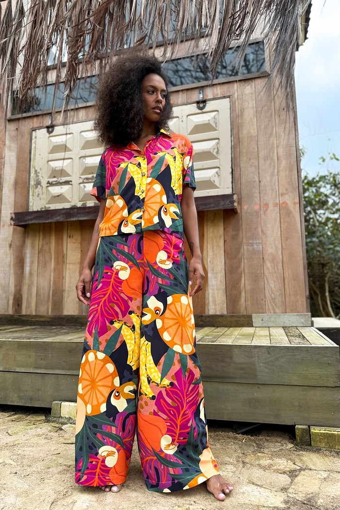 CALCA VISCOSE NATUREZA SELVAGEM